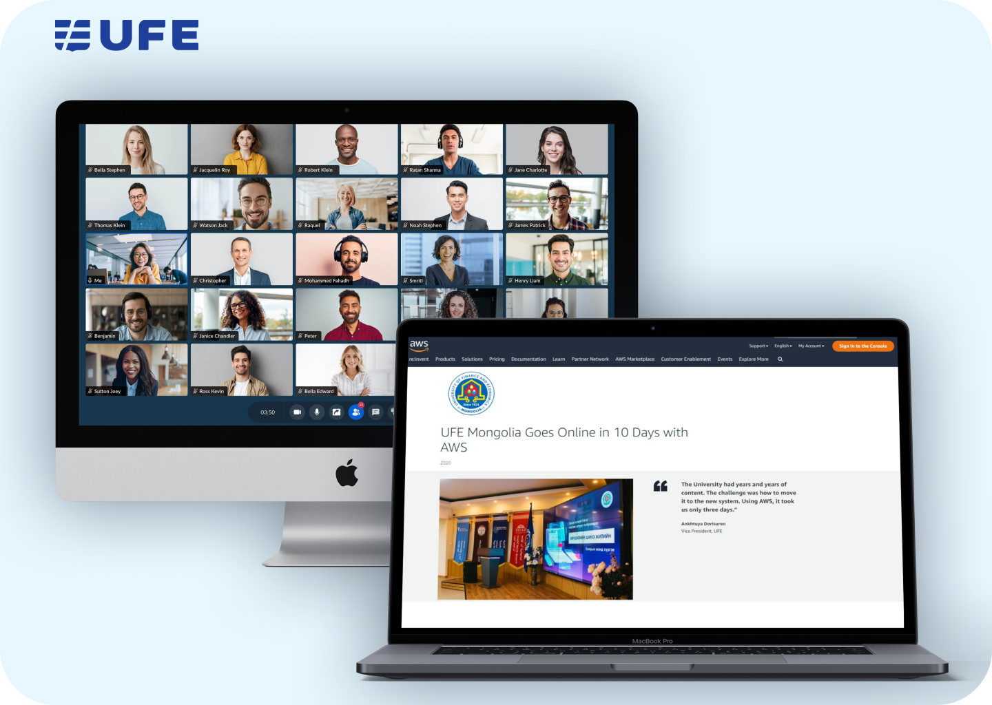 Rapid Migration of UFE's Online Learning Management System to AWS Cloud Infrastructure
